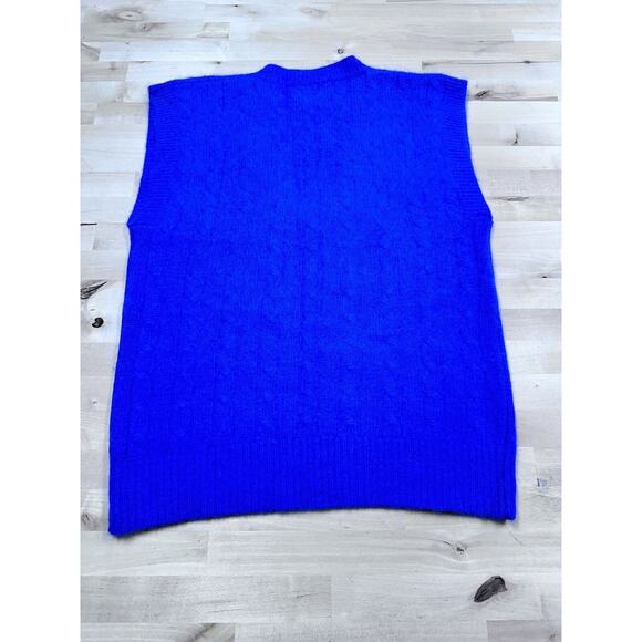 Nordstrom Point Of View Angora Rabbit Hair Lambs Wool Sweater Vest Women Small - Picture 3 of 6